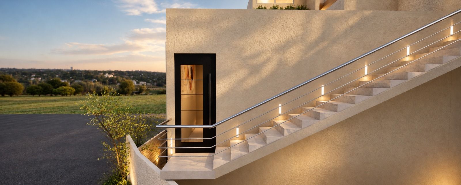Roof top, acceso a escalera
