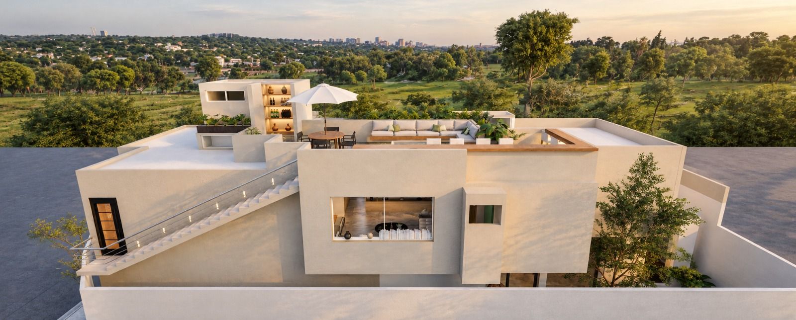 Roof top, vista aérea